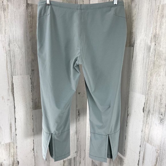 Patagonia Women's Gray‎ Drawstring Capri Pants Split Hem Lightweight Sz 8 - Picture 7 of 9